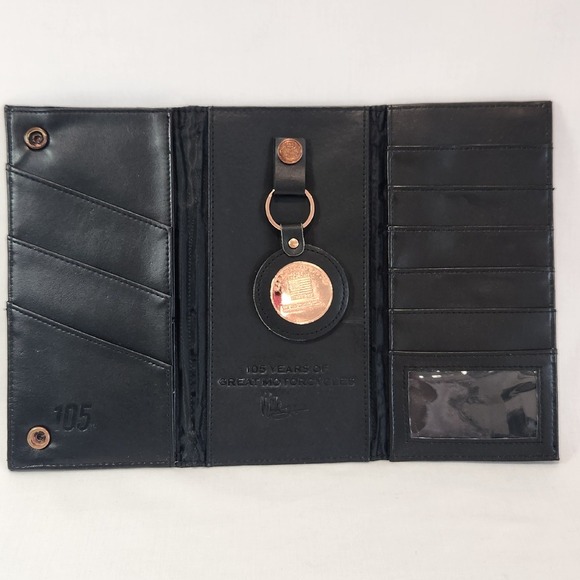 Harley Davidson 105th Anniversary Wallet & Key Fob x Miller Lite Collectible‎ - Picture 1 of 13